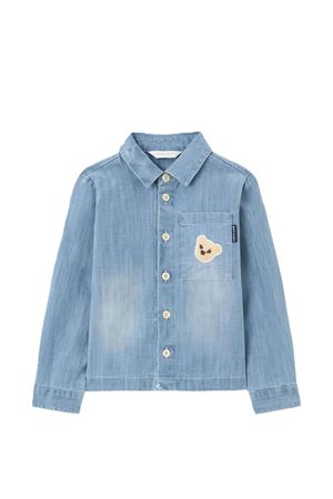 camicia con applicazione PALM ANGELS KIDS | PBDX002S26DEN001050